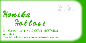 monika hollosi business card